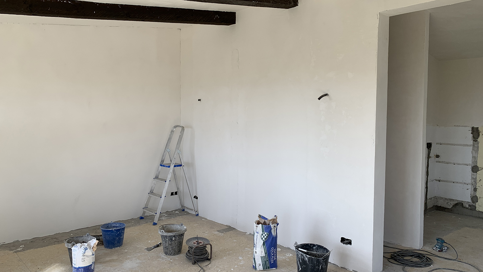 En zo wordt de nieuwe woonkamer steeds mooier